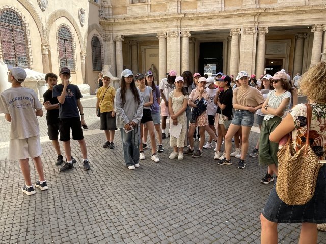 Nous voici au début de notre visite du Musée du Capitole qui regorge de chefs d'œuvre. Nous avons notamment pu admirer La Louve historique.